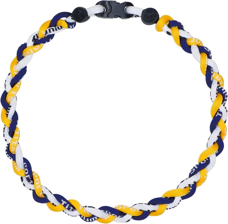 SUPBOMM Baseball Rope Necklaces, League Team Colors Braided Necklace, Baseball Team Gifts - Image 1